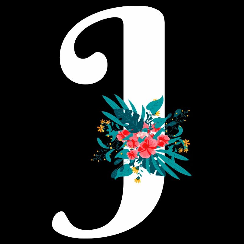 Buchstabe J Blumen