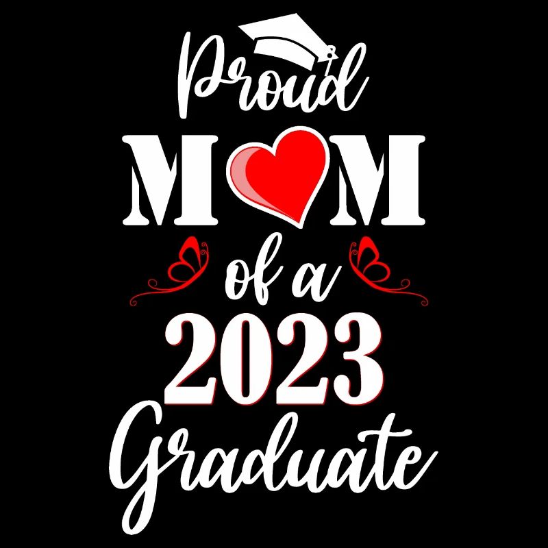 Stolze Mutter eines Absolventen der Klasse 2023