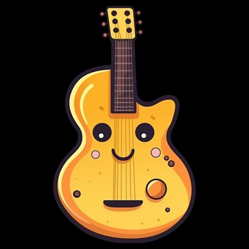 Gitarre im Comic Stil