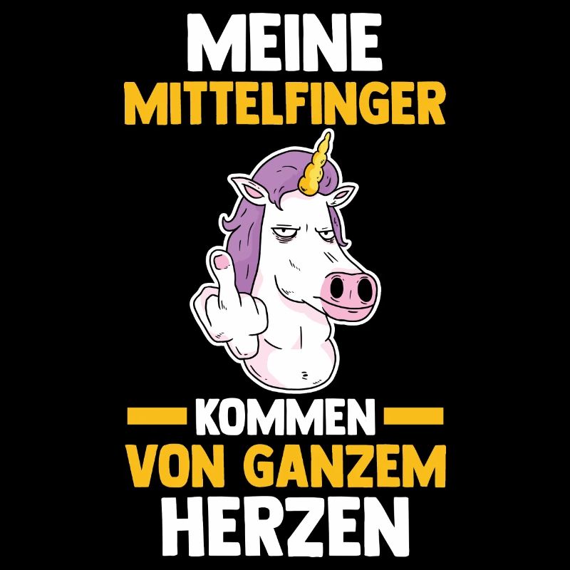Unicorn middle finger