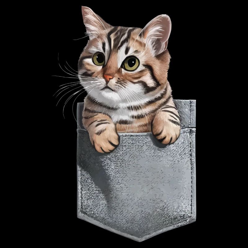 Balinesische Katze in der Tasche Geschenk