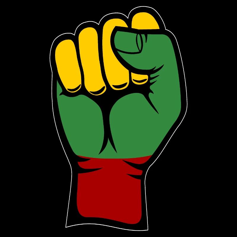 Litauen Flagge Faust