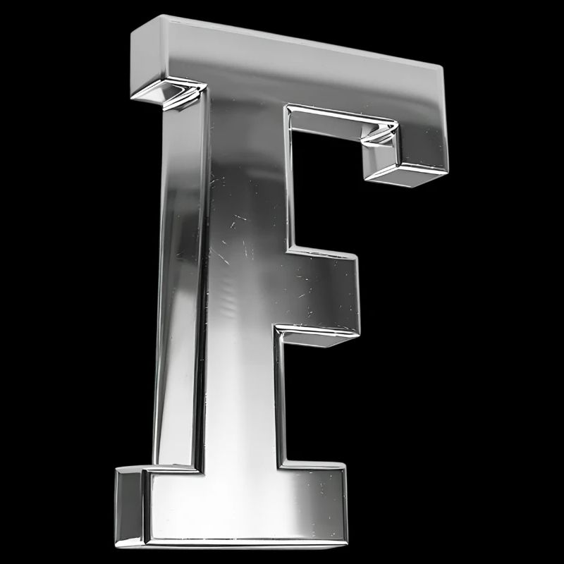 Chrome ,, F " Metallic
