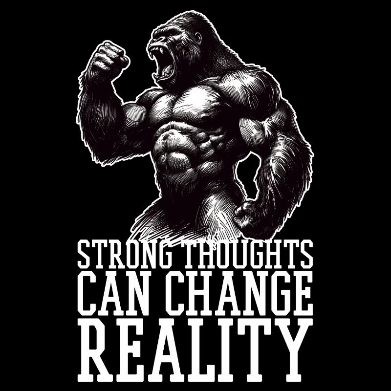 Sarke Thoughts Gorilla Cadeau de motivation