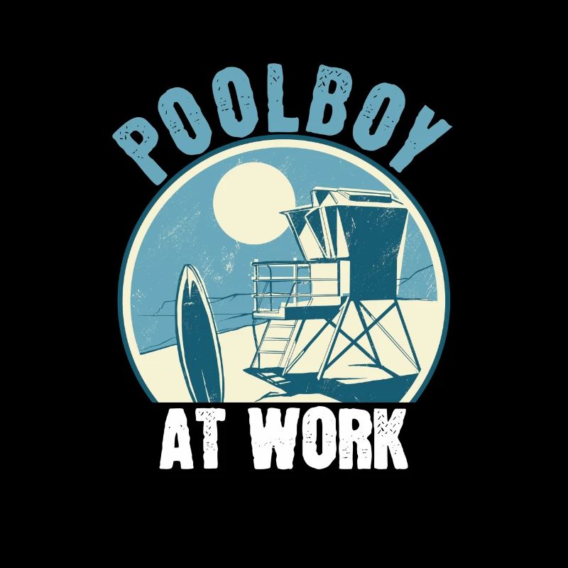 Poolboy At Work Pool Junge Pool Boy