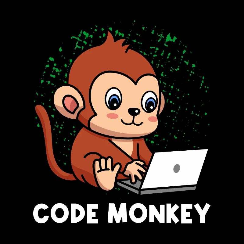 Code Monkey Programming Coder Computer Geek Develo