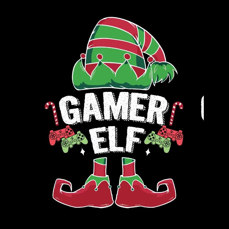Gamer Elf Graphic Video Game Player Gaming Nerd Ge