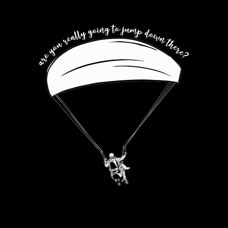 Are You Really Going To Jump Down Here? Paraglidin