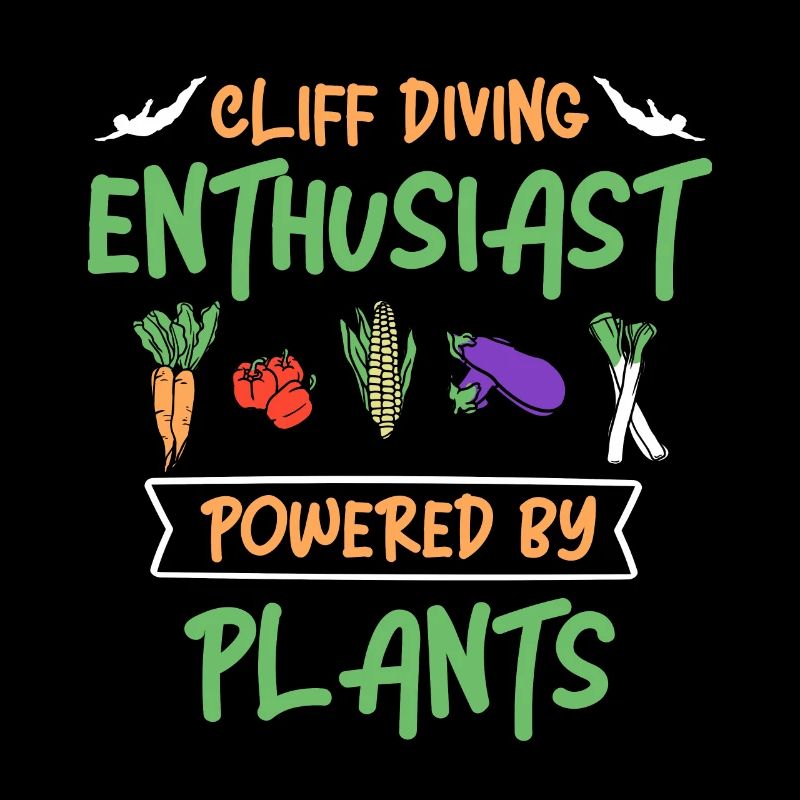 Cliff Diving Enthusiast Powered By Plants Cliff Di