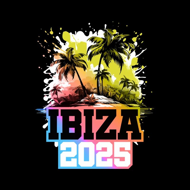 Ibiza 2025 Palmen Bunt