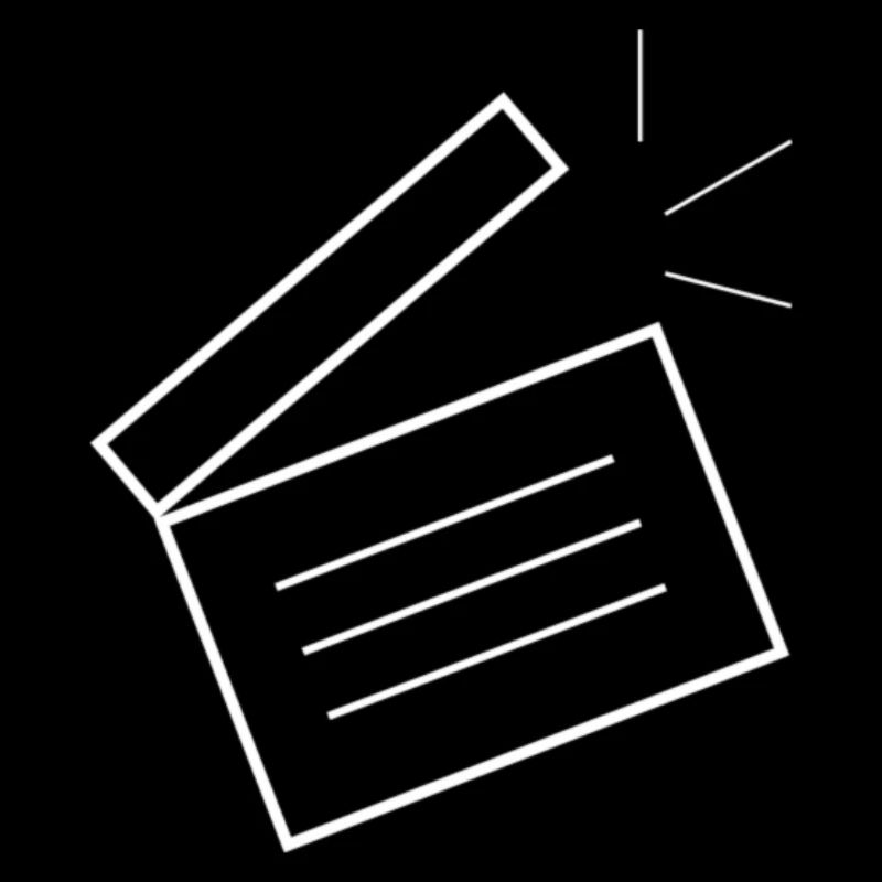Clapperboard Apparel - White Icon