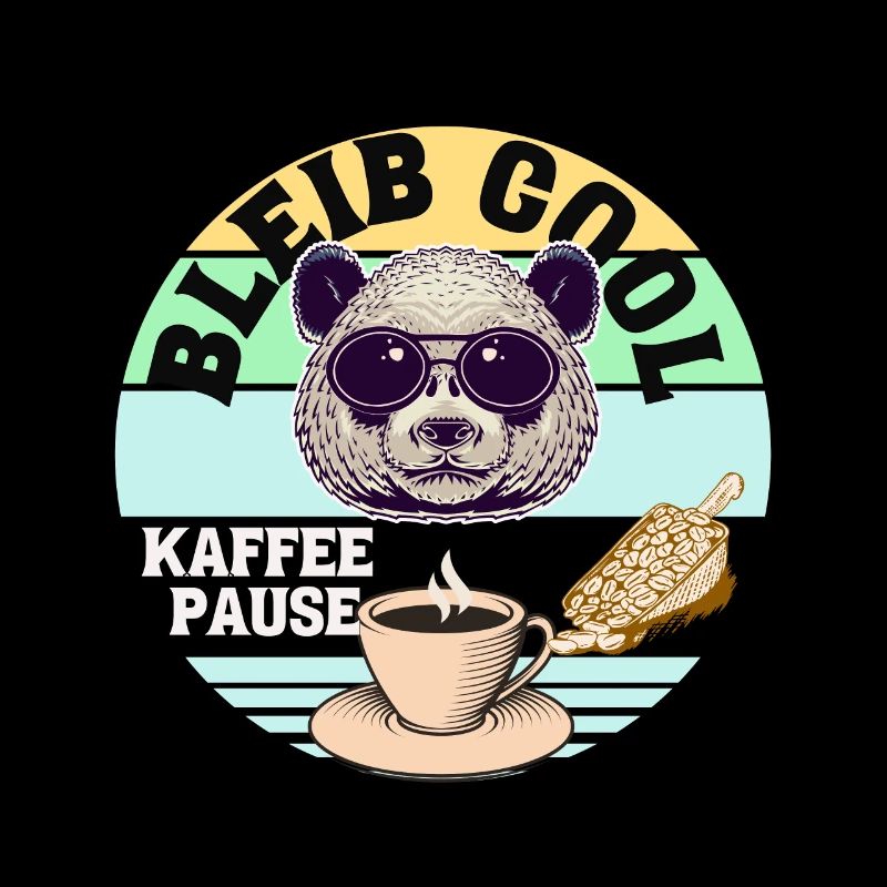 Kaffee Panda Coffee Break Time Kaffee Pause