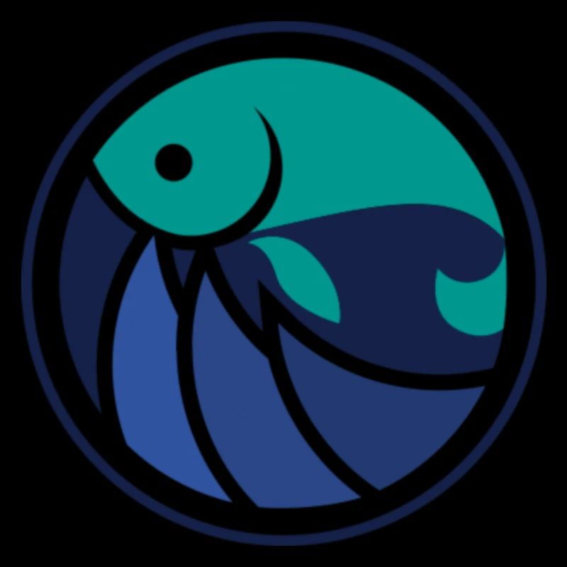 pêche pêche pêche motif logo