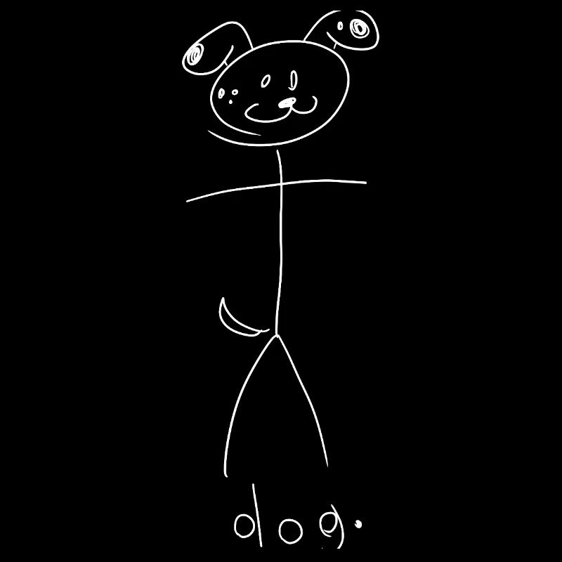 Chien. (lignes blanches) (par Leni Riosa)