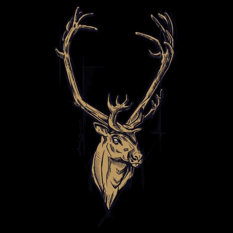 golden reindeer