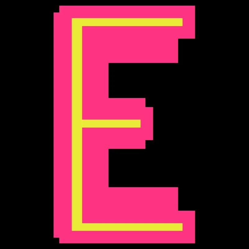 Jaune néon de E rose