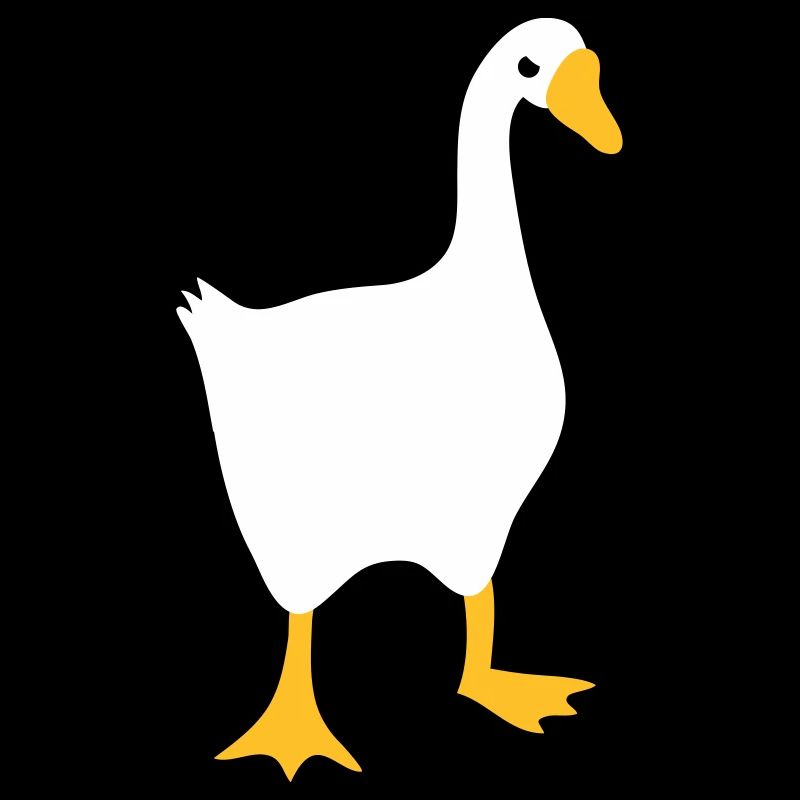 VERY angry white goose