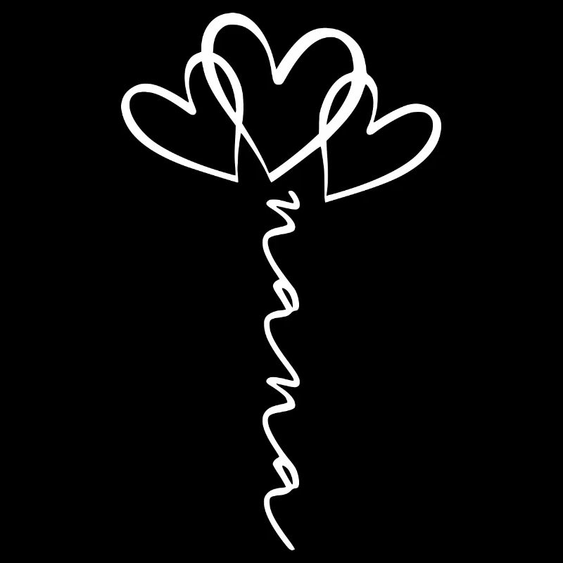 Nana écriture coeur fleur