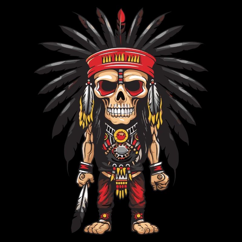 Apache Indianer Skelett