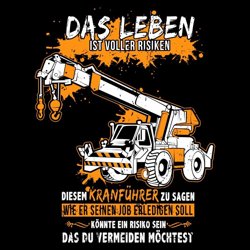 Kranführer mit Autokran oder Kran LKW