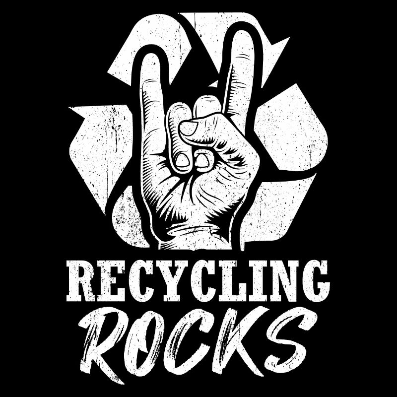 Meme Recyclage Design Quote Rocks recyclé