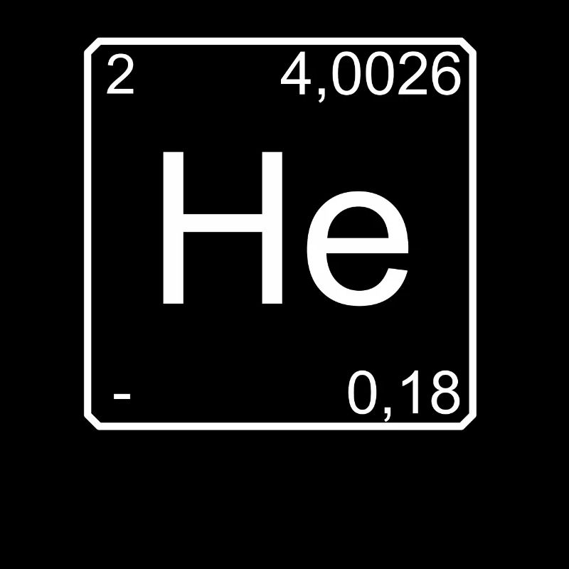 Symbol Helium Periodensystem der Elemente