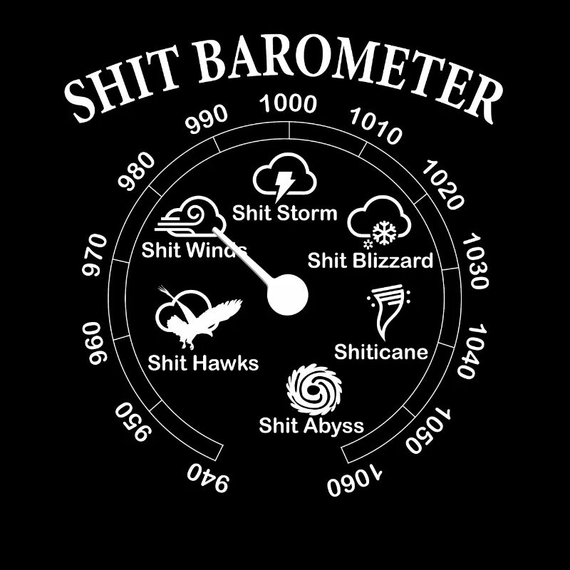 Trailer Park Shit Barometer - drôle