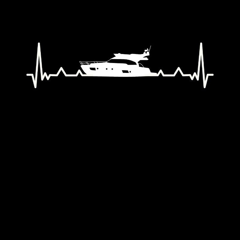 Motorboot Yacht Boot Herzschlag - Geschenk