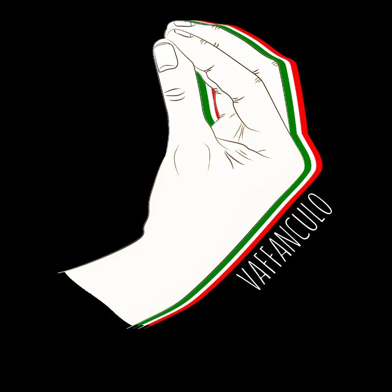 Vaffanculo Hand Geste Italien Italiener