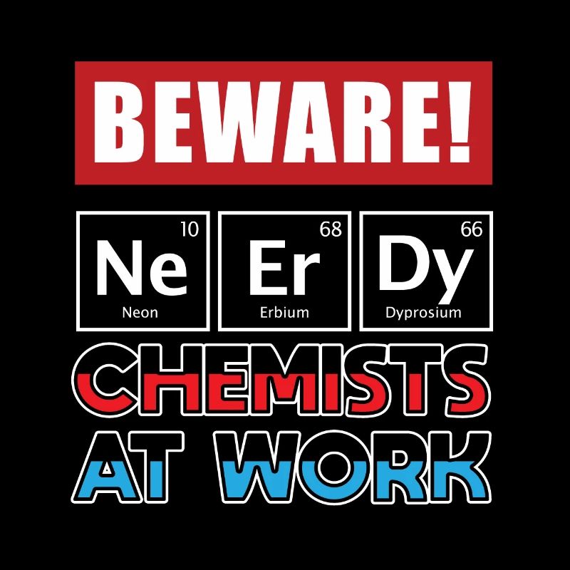 Chemists at work. Genius or nerd. Poison