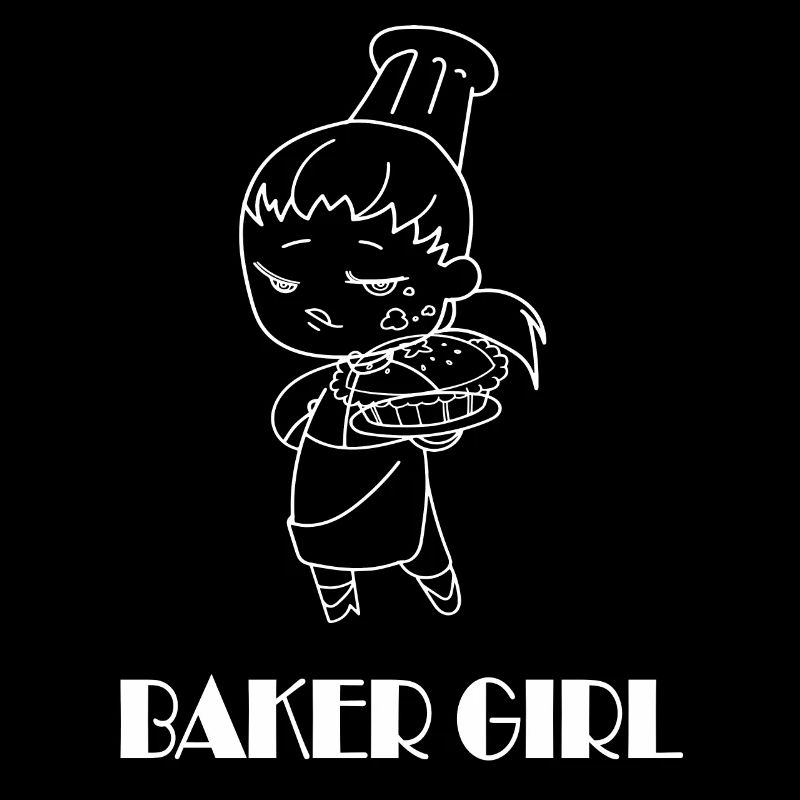 Baker Girl adore cuire la pâte à gâteau
