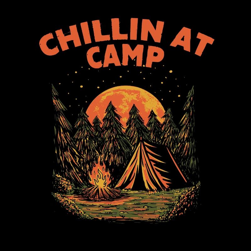 Chillin au Camp Summer Camping Tropical Camper Wan