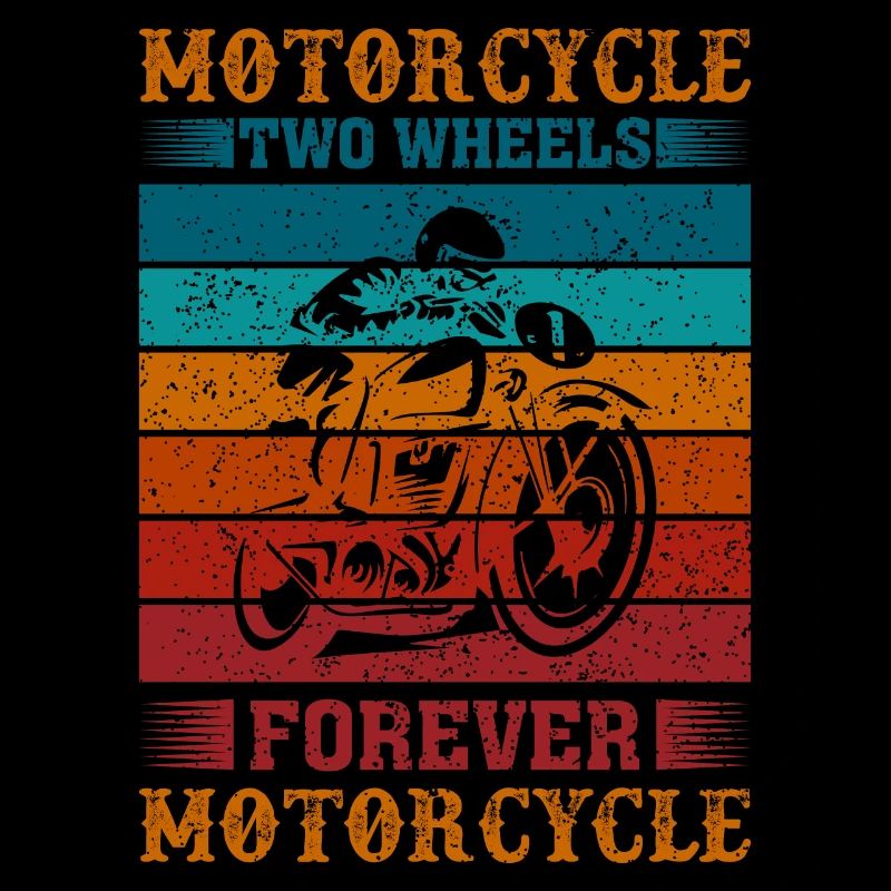 Motorcycle two wheels I don't need more Retro