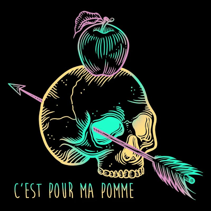 Skull Apple yellow
