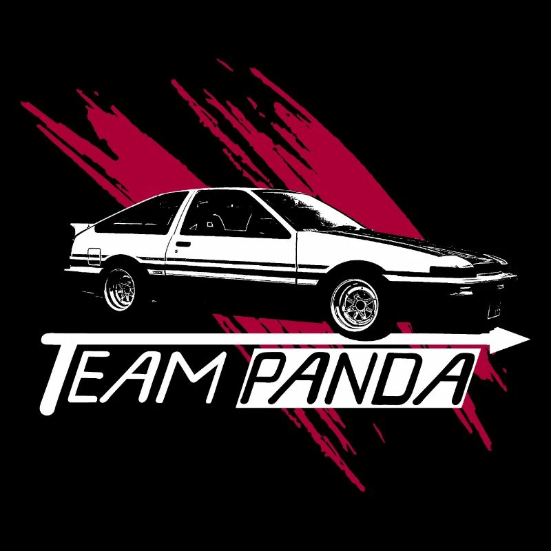 TEAM PANDA AE86 Design OldSchool Car