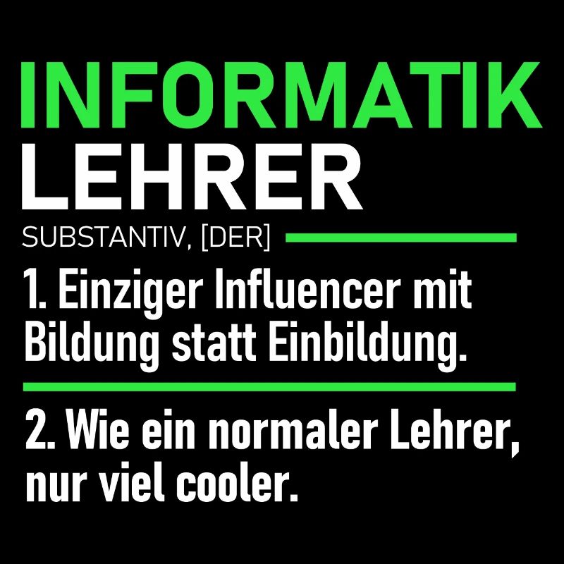 Informatik Lehrer Lehrerin Schule Abschieds Beruf