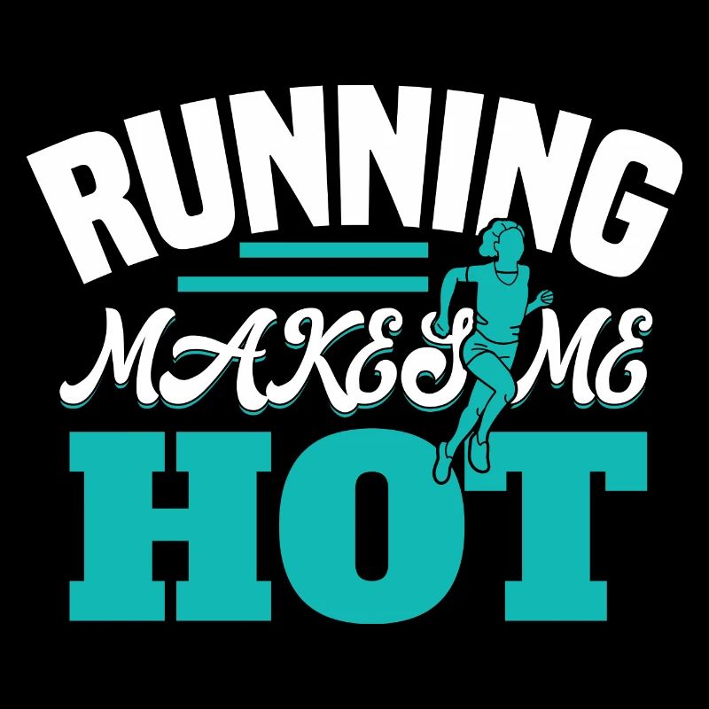 Marathon motif for runners & joggers