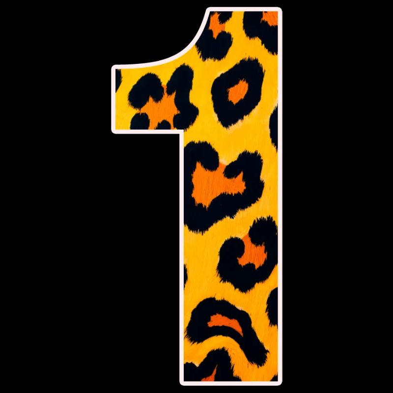 Leopard print yellow-orange