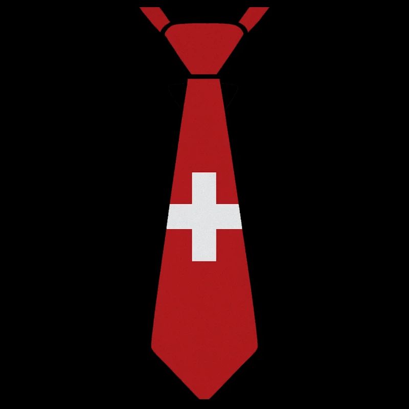 Schweizer Krawatte – Flaggendesign