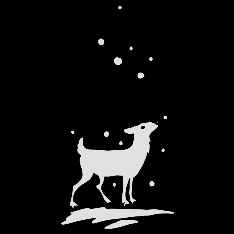 Renne dans la neige