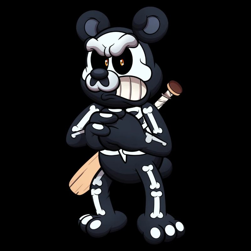 Teddybär Skelett
