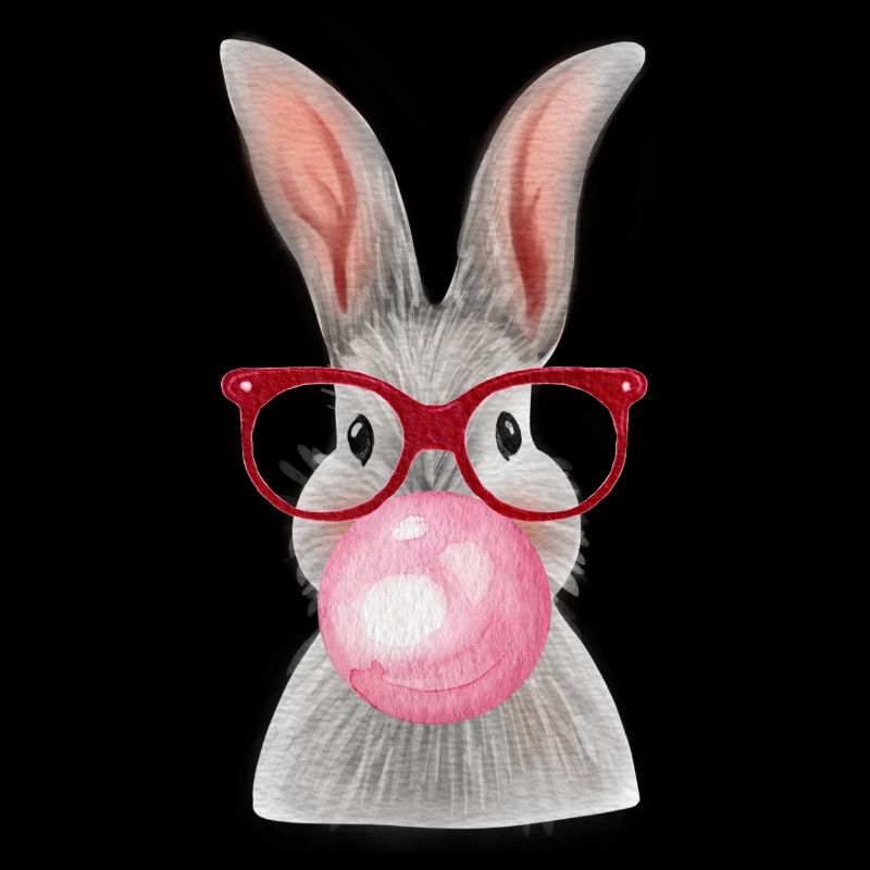 lapin mâché le chewing-gum