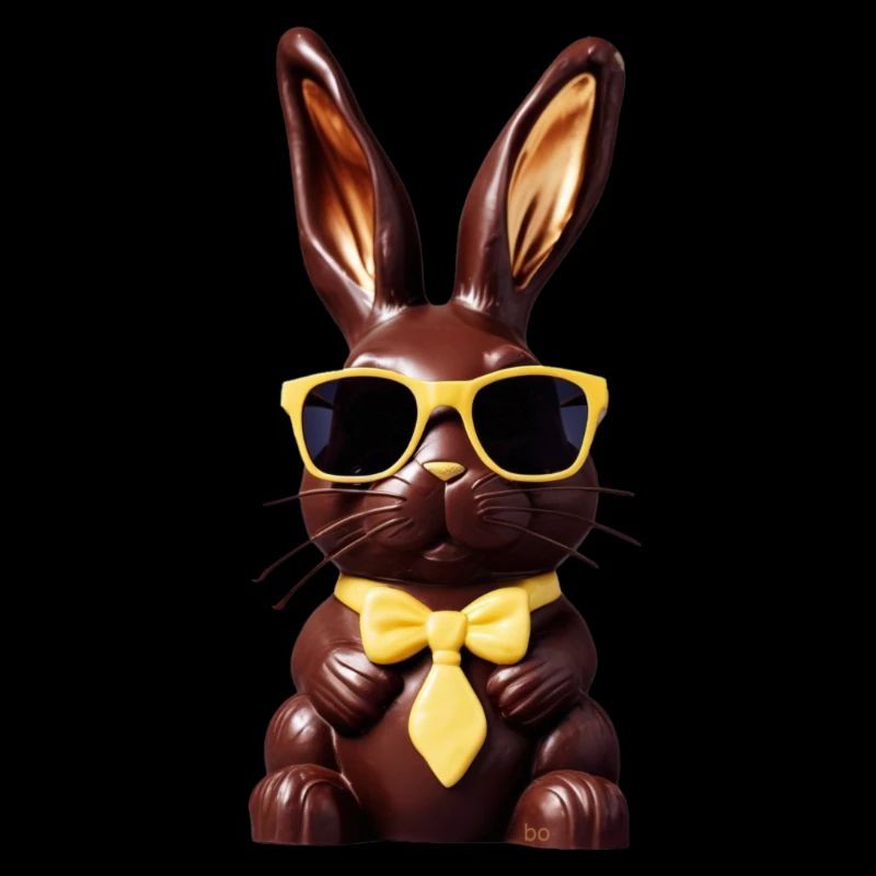 Lapin en chocolat Bo graphique