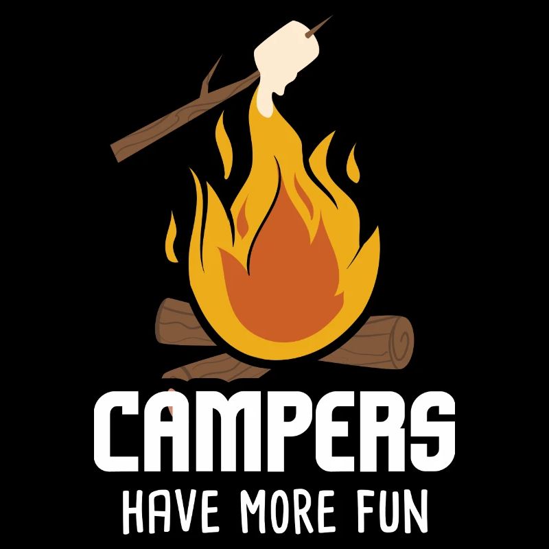 Camping S’mores Marshmallow Les campeurs ont Smore