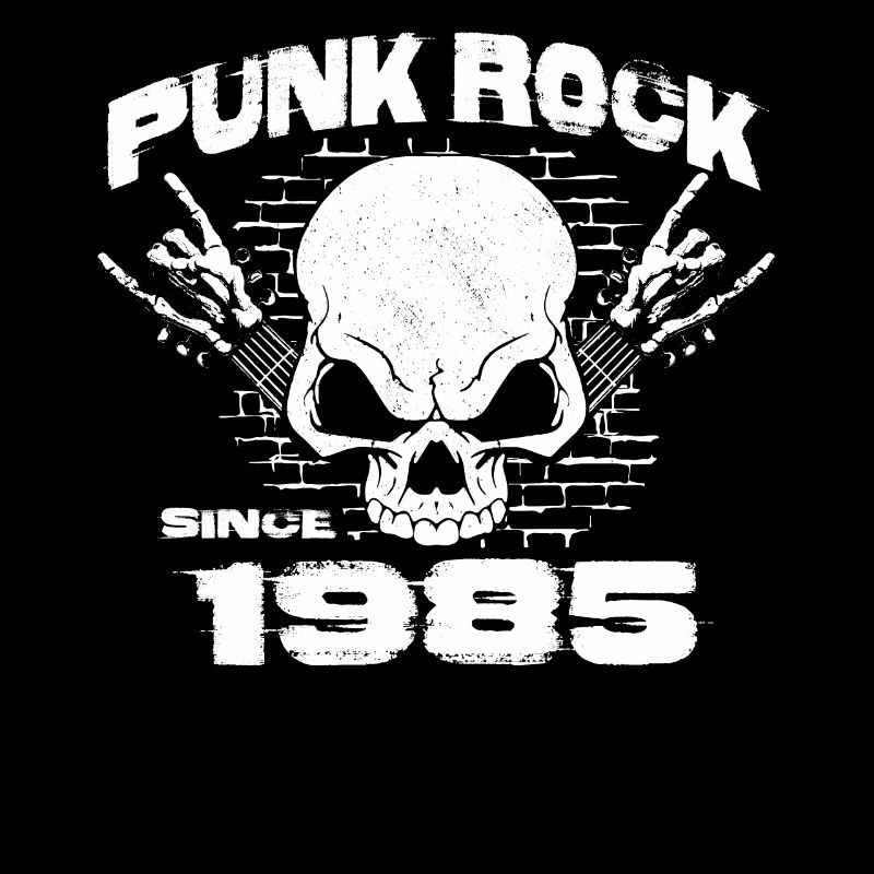 39th Birthday - Punk Rock Since 1985 Skull Rock
