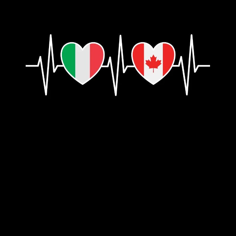Drapeaux de l’Italie et du Canada Drapeau canadien