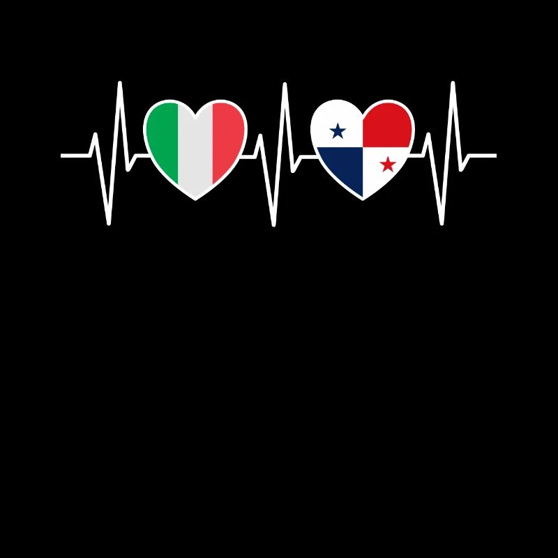 Drapeaux du drapeau panaméen de l’Italie et du Panama
