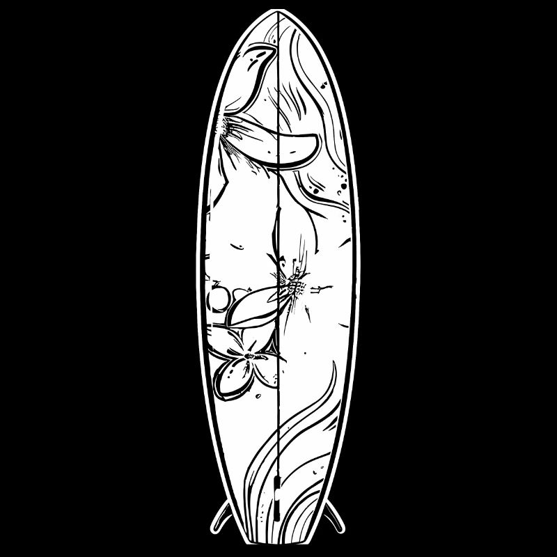 planche de surf de dessin animé