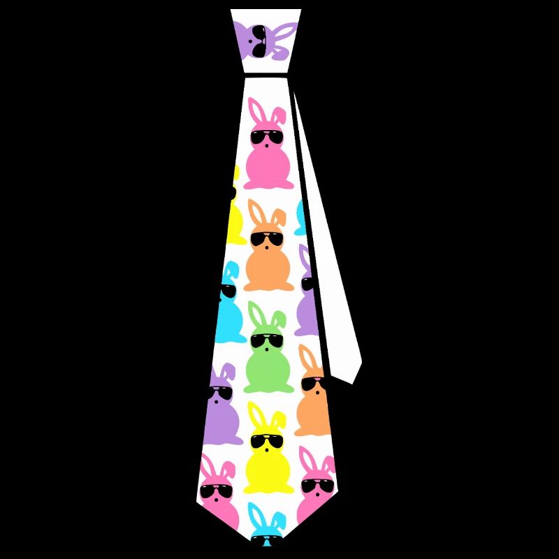 Pastel Rabbits Sunglasses Tie Pattern