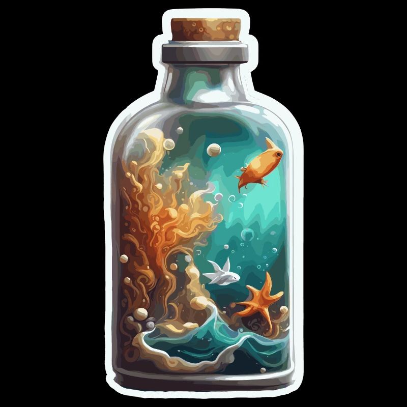 Magic Bottle / Cork / Underwater / Fish